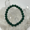 Green Agate 8mm Round Bracelet - WorldWideMinerals-beads