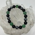 Green Aventurine Triple Protection 10mm 3-Piece Round Bracelet Set (3 Minerals on 1 Bracelet) - WorldWideMinerals-beads