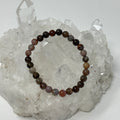 Red Petrified Wood 6MM Round Bracelet - WorldWideMinerals-beads