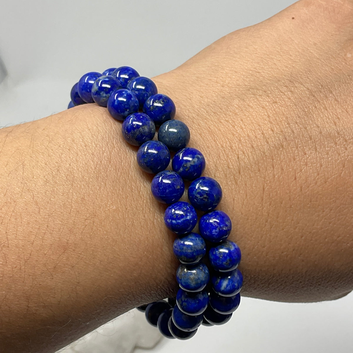 Lapis 8mm Round Bracelet