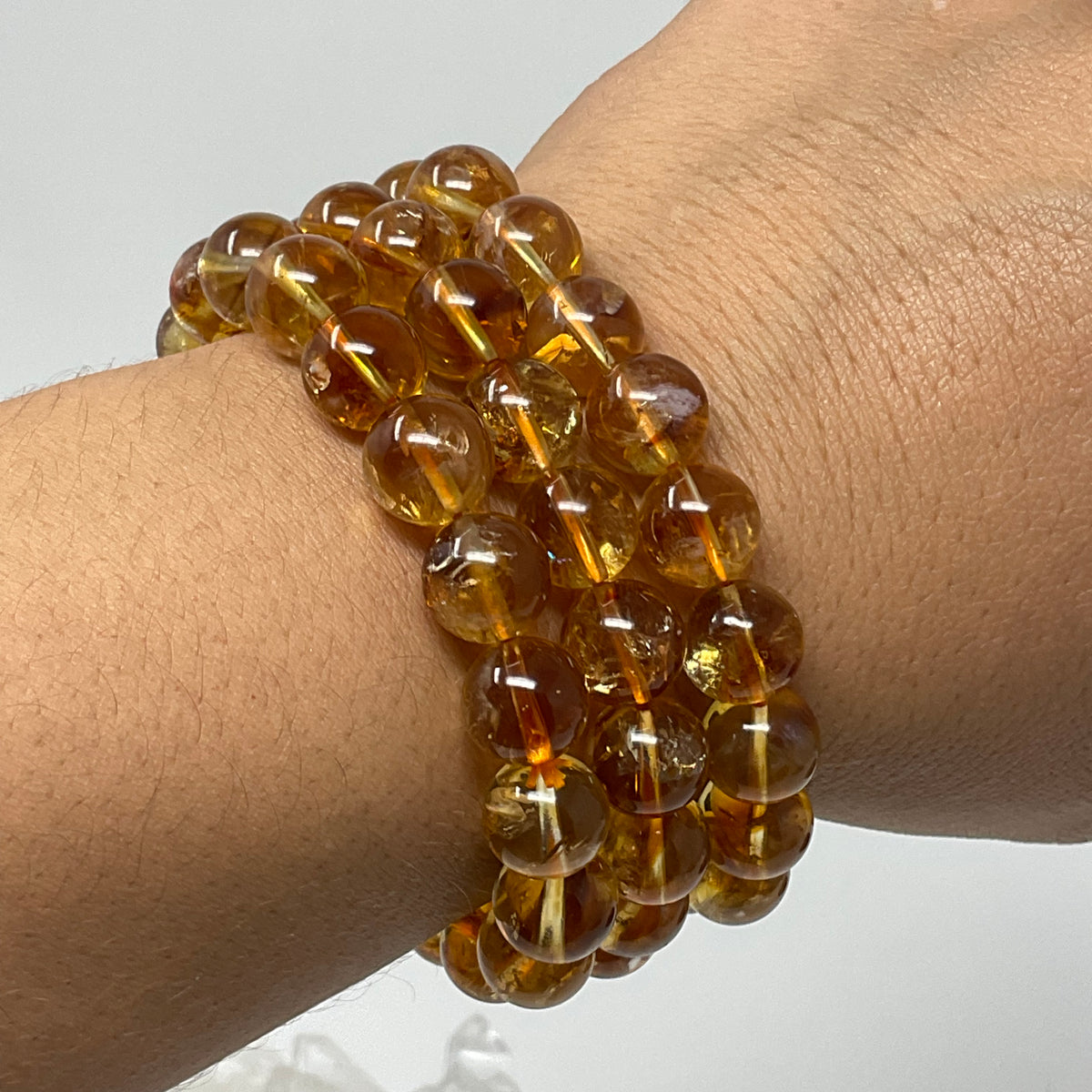 Citrine 10mm Round Bracelet