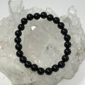 Black Tourmaline 8MM 3-Piece Round Bracelet Set - WorldWideMinerals-beads