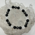 Selenite Triple Protection 8mm 3-Piece Round Bracelet Set (3 Minerals on 1 Bracelet) - WorldWideMinerals-beads