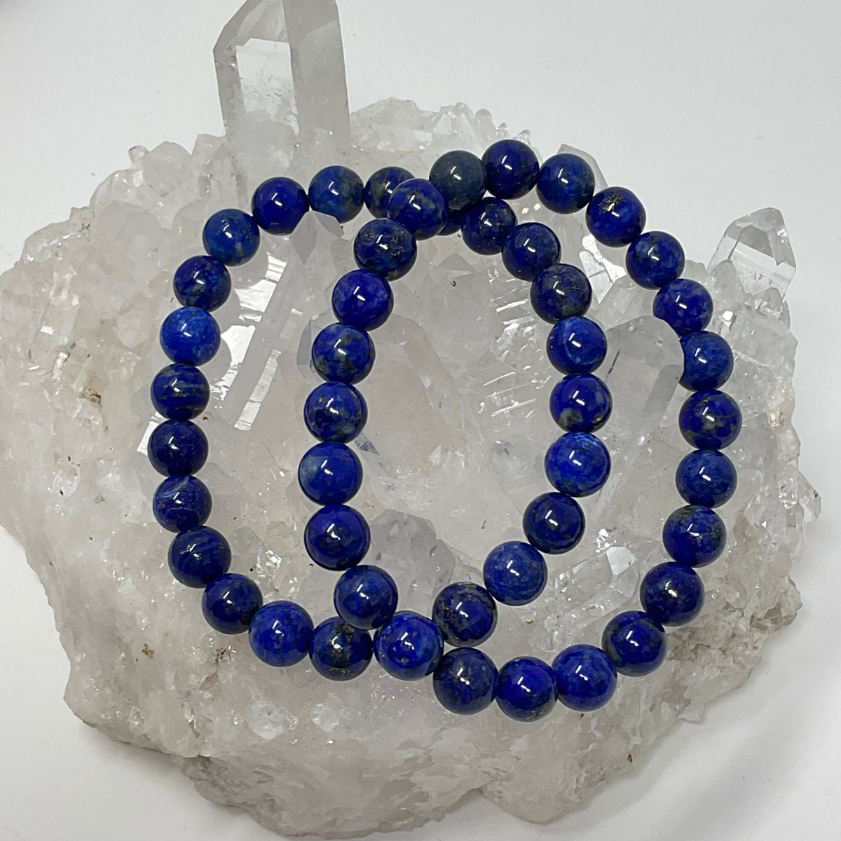 Lapis 8mm Round Bracelet