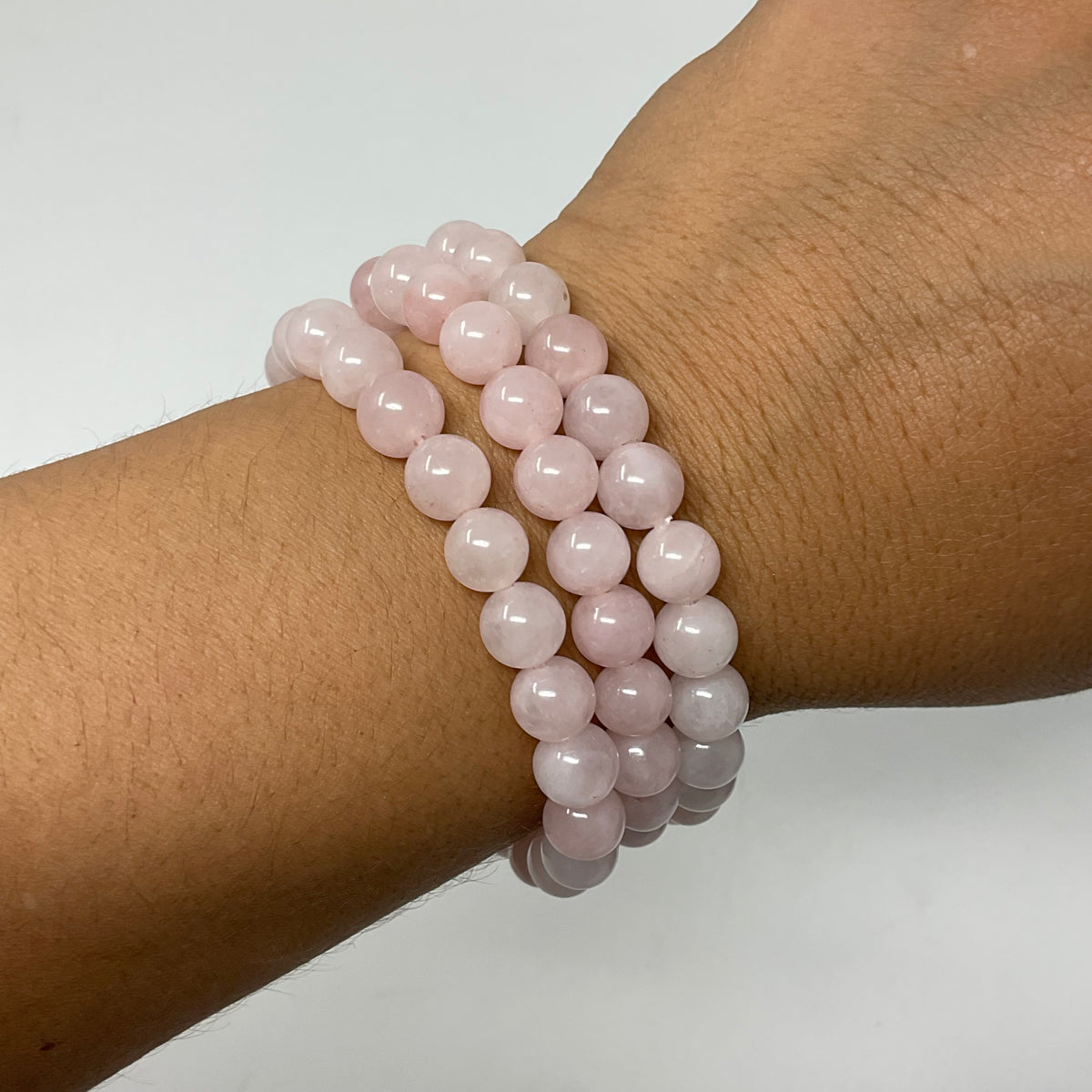 Rose Quartz 8mm Round Bracelets