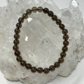 Smoky Quartz 6mm 2-Piece Round Bracelet Set - WorldWideMinerals-beads