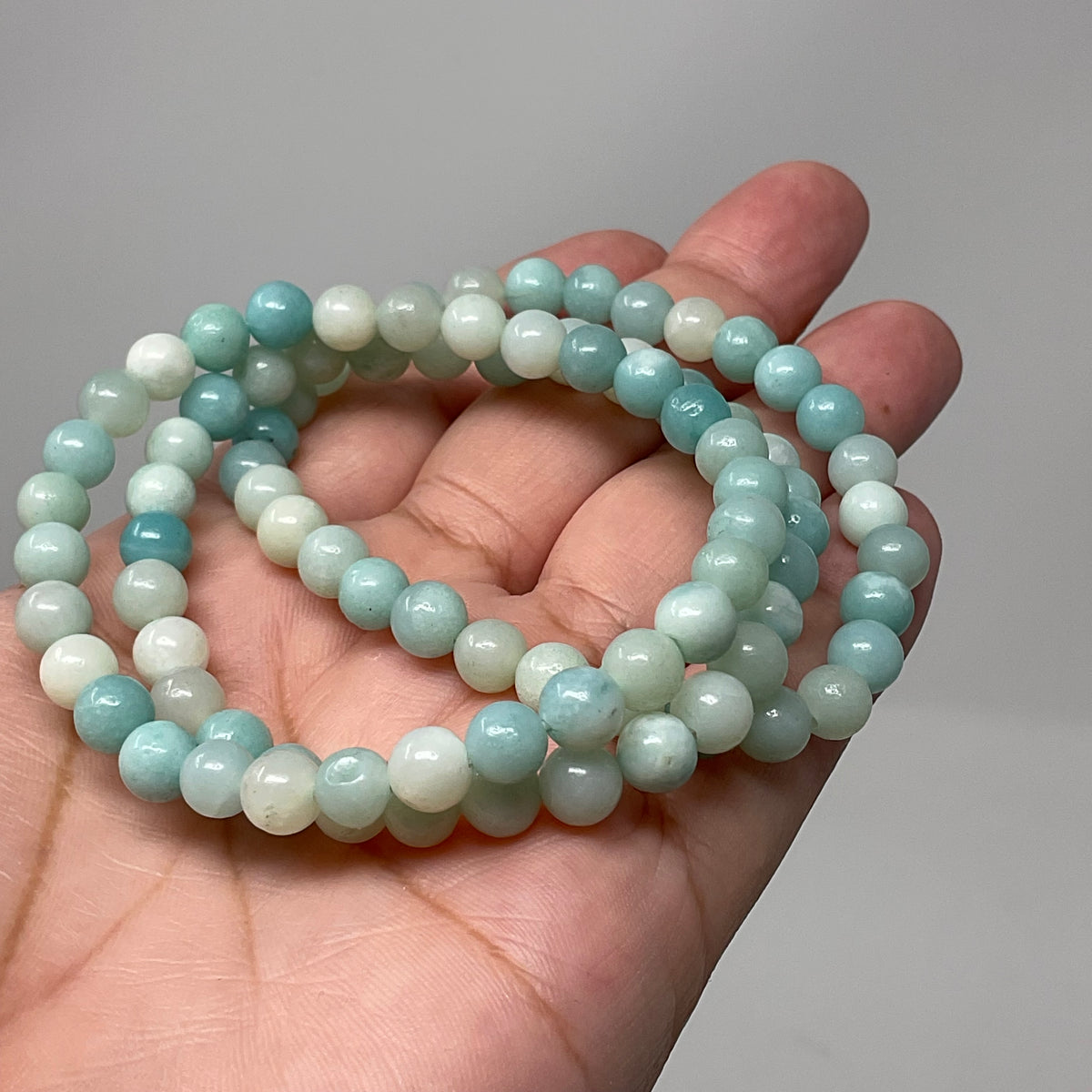 Amazonite 6MM Round Bracelet