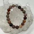 Red Petrified Wood 10MM 3-Piece Round Bracelet Set - WorldWideMinerals-beads