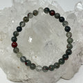 6MM Bloodstone Round Bracelet - WorldWideMinerals-beads