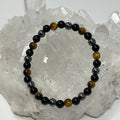 Yellow Tiger Eye Triple Protection 6mm Round Bracelet (3 Minerals on 1 Bracelet) - WorldWideMinerals-beads