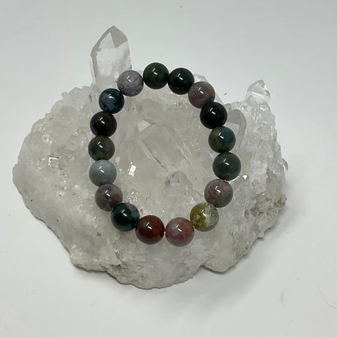 Fancy Jasper 12mm Round Bracelet