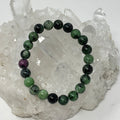 Ruby & Zoisite 8MM Round Bracelet - WorldWideMinerals-beads