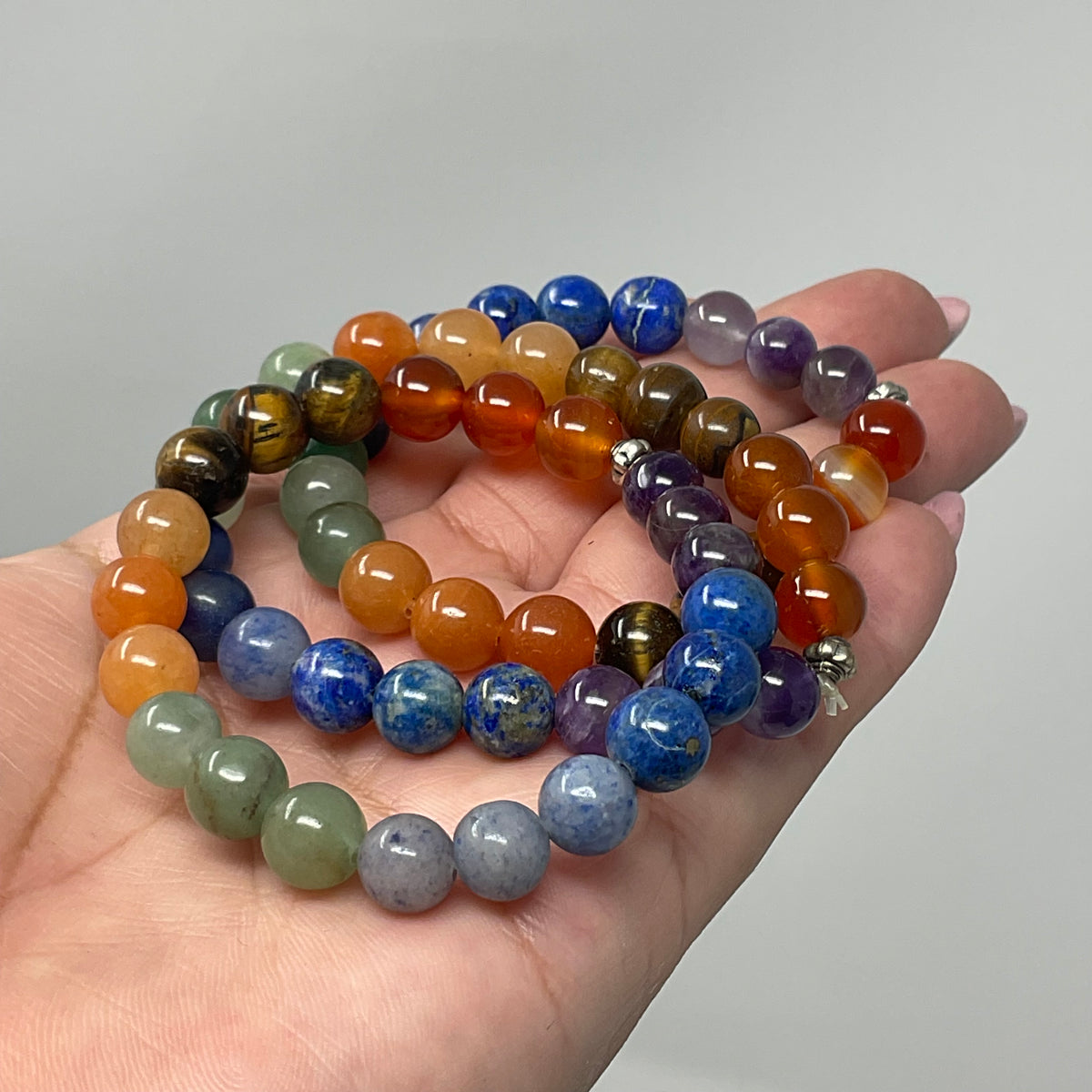 Chakra 8MM Round Bracelet