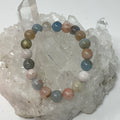 Brazilian Multi-Color Morganite 10MM Round Bracelet - WorldWideMinerals-beads