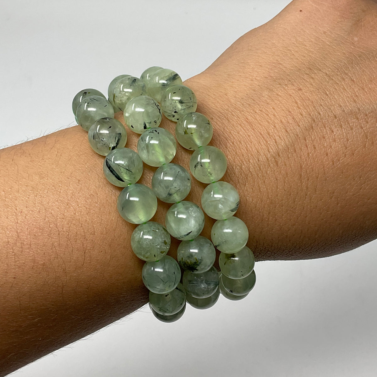 Prehnite 10mm Round Bracelet