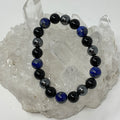Lapis Triple Protection 10mm Round Bracelet (3 Minerals on 1 Bracelet) - WorldWideMinerals-beads