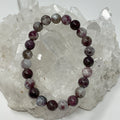 Pink Blossom Tourmaline 8mm Round Bracelet - WorldWideMinerals-beads