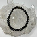 6MM Black Sheen Obsidian Round Bracelet - WorldWideMinerals-beads