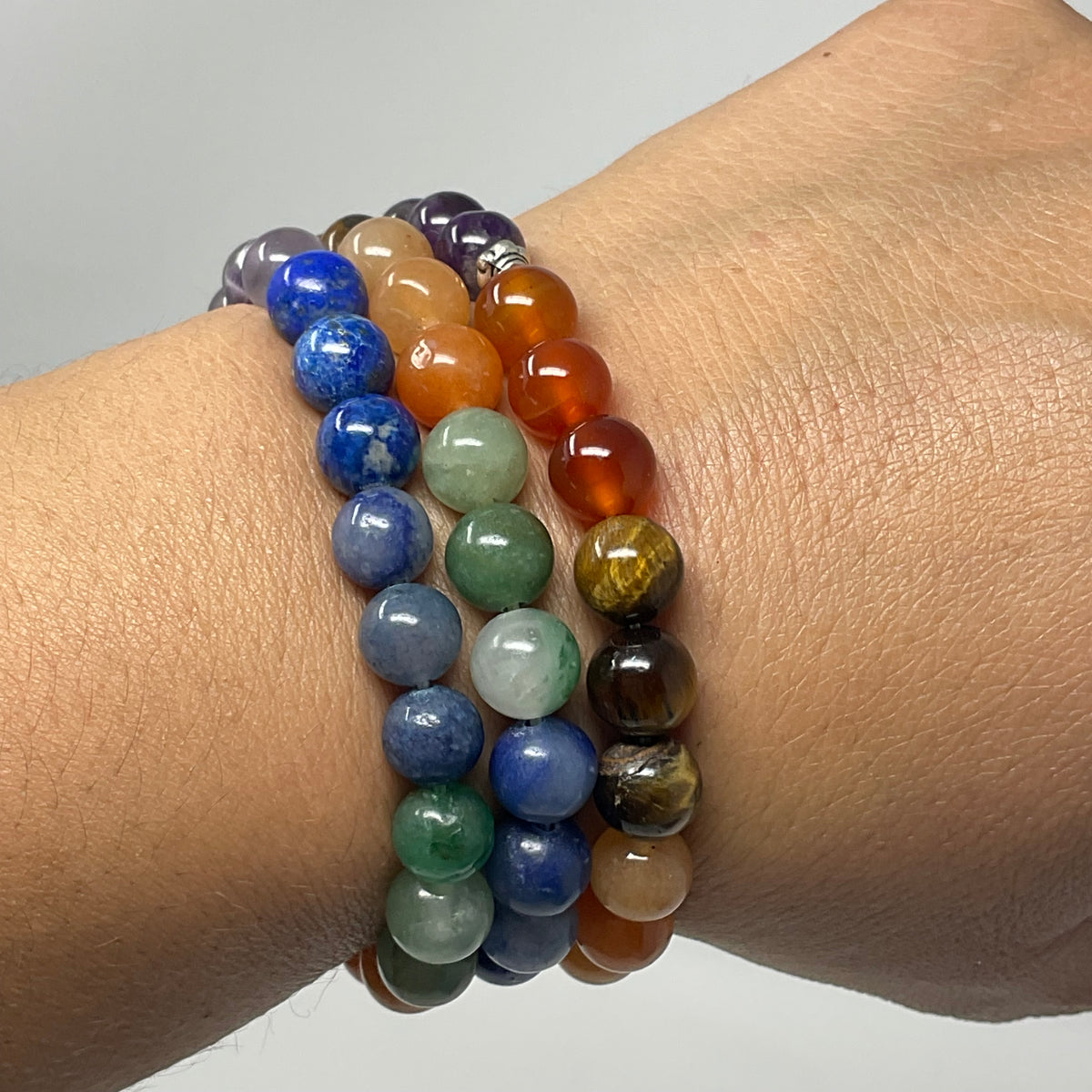 Chakra 8MM Round Bracelet