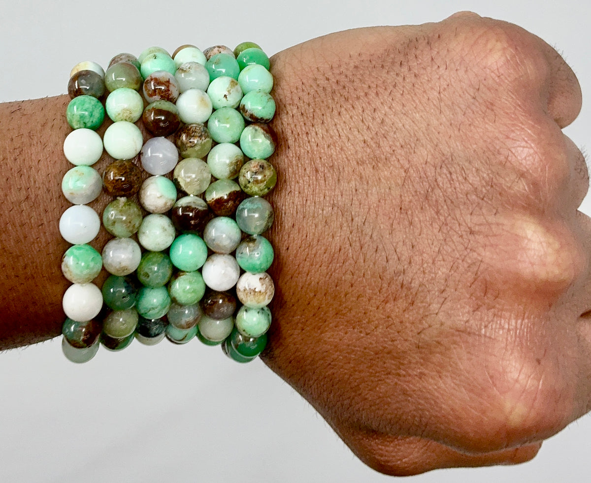 Chrysoprase 8MM Round Bracelet