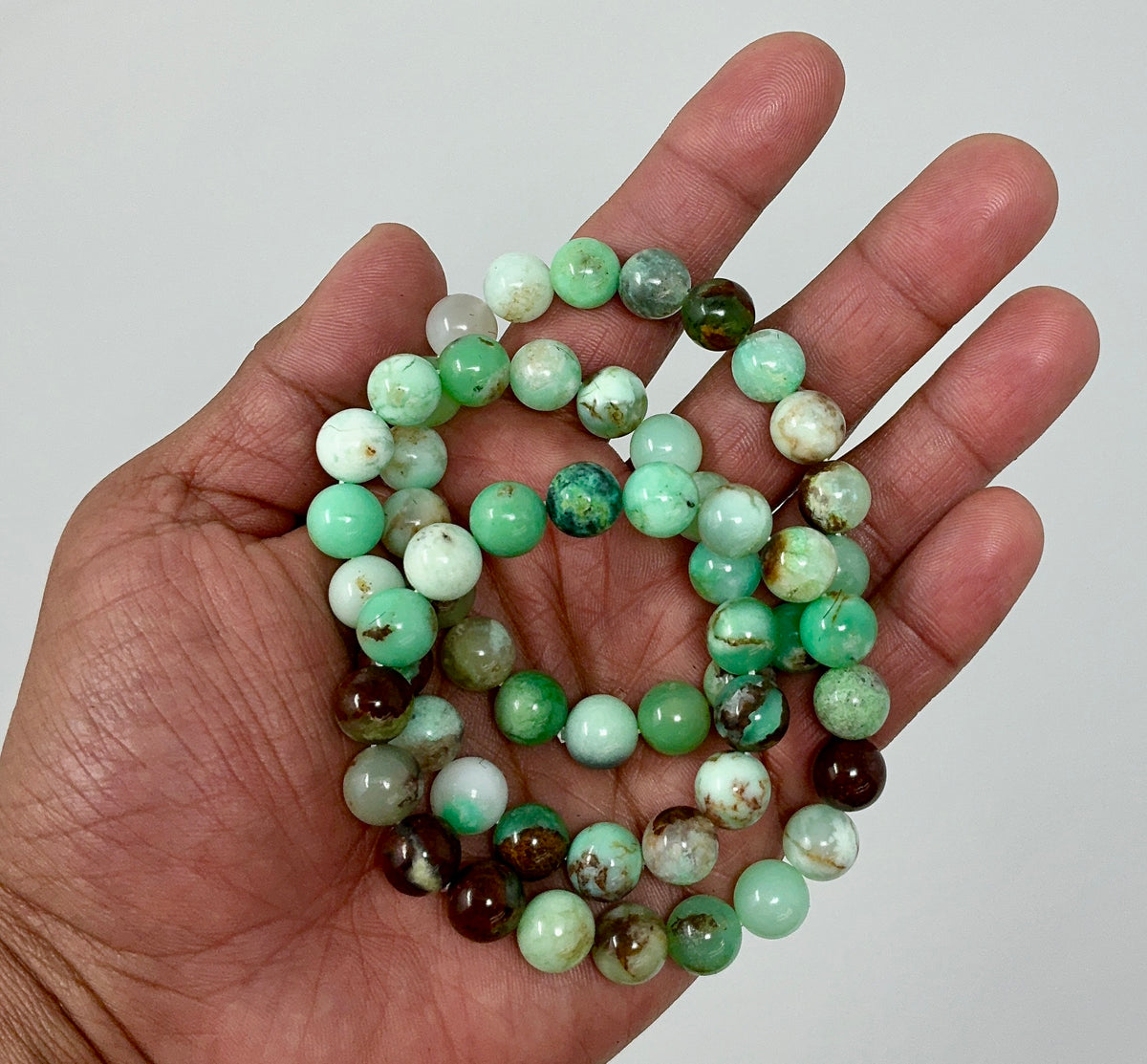 Chrysoprase 10MM Round Bracelet