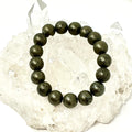 Pyrite 12mm Round Bracelet - World Wide Gems Minerals Beads