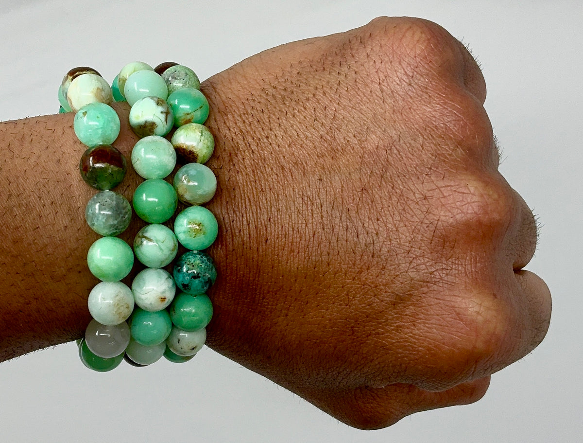 Chrysoprase 10MM Round Bracelet