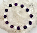 World Wide Gems Minerals Beads selenite and amethyst 