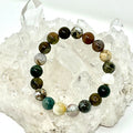 Ocean Jasper 10MM Round Bracelet - World Wide Gems Minerals Beads