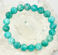 Peru Amazonite 9MM-10MM 2-Piece Round Bracelet Set - World Wide Gems Minerals Beads