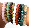 SPECIAL 10-PIECE SET LIMITED TIME DEAL! 8MM Round Bracelets “A” Quality Collection Set - World Wide Gems Minerals Beads