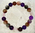 Aurora Quartz 10MM 2-Piece Round Bracelet Set - World Wide Gems Minerals Beads