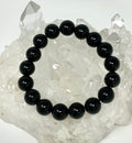 Black Tourmaline 12mm 3-Piece Round Bracelet Set - WorldWideMinerals-beads