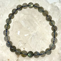 Labradorite 7MM-8MM Round Bracelet - World Wide Gems Minerals Beads