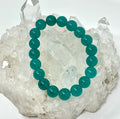 Turquoise Chalcedony 10MM Round Bracelet - World Wide Gems Minerals Beads