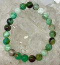 Chrysoprase 8MM Round Bracelet - World Wide Gems Minerals Beads