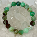 Chrysoprase 10MM Round Bracelet - World Wide Gems Minerals Beads