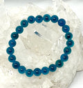 Blue Sugar Agate 8mm Round Bracelet 2-Piece Set - World Wide Gems Minerals Beads