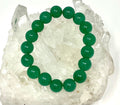 Green Aventurine 12mm Round Bracelet - WorldWideMinerals-beads
