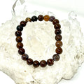 Pietersite 8MM Round Bracelet - World Wide Gems Minerals Beads