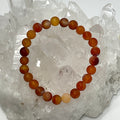 Carnelian Multi-Color Matte Finish 6mm-7mm 3-Piece Round Bracelet Set - WorldWideMinerals-beads