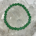 Green Jade 6mm Round Bracelet - WorldWideMinerals-beads