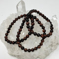Red Tiger Eye 6mm 3-Piece Round Bracelet Set - WorldWideMinerals-beads