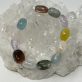 Multi-Stone 8MM-10MM Light Tone Nugget Shape 3-Piece Bracelet Set - WorldWideMinerals-beads