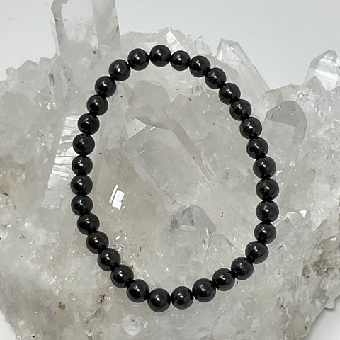 Shungite 6mm Round Bracelet