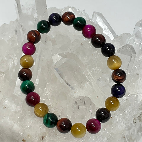 Candy Tiger Eye 8mm Round Bracelet