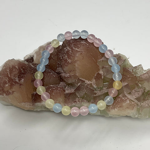 Cotton Candy Opalite 8mm Round Bracelet