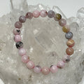 Pink Peruvian Opal 8mm Round Bracelet - WorldWideMinerals-beads