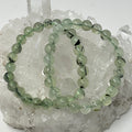 Prehnite 8mm 2-Piece Round Bracelet Set - WorldWideMinerals-beads