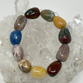 Multi-Stone 10MM-12MM Dark Tone Nugget Shape Bracelet - WorldWideMinerals-beads